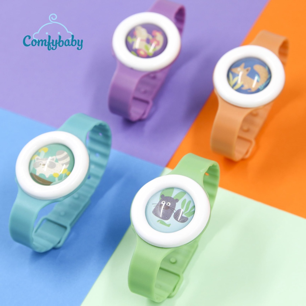 Chống muỗi cho bé  𝑭𝒓𝒆𝒆𝒔𝒉𝒊𝒑  Đồng hồ chống muỗi cho bé Comfybaby hương tinh dầu tự nhiên