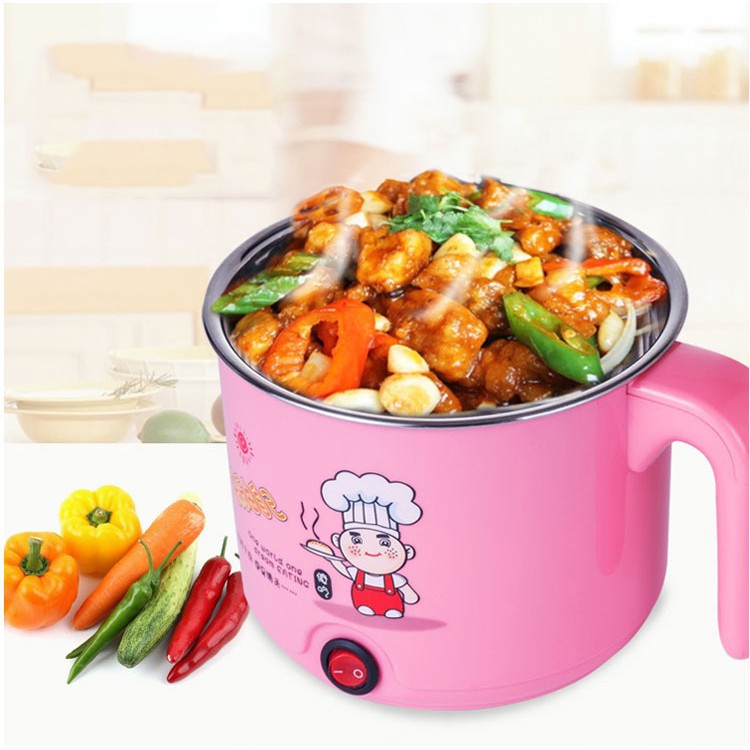 Ca Nấu Mỳ- Nồi Lẩu Mini Cookingpoot Có Tay Cầm, Kèm Giá Hấp Nhựa