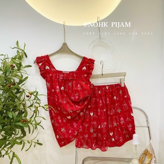 NOHK _ Bộ mặc nhà chất lanh lụa siêu mát. Size S M L