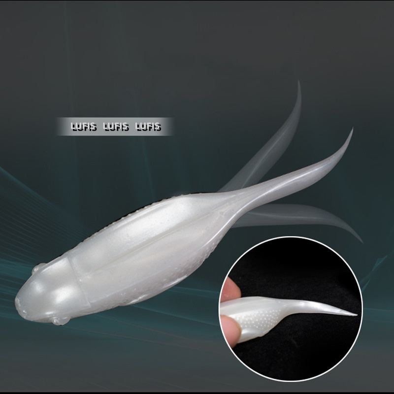 Set 6 Mồi Câu Cá Giả Hình Ếch Bằng Cao Su Mềm Kèm Móc