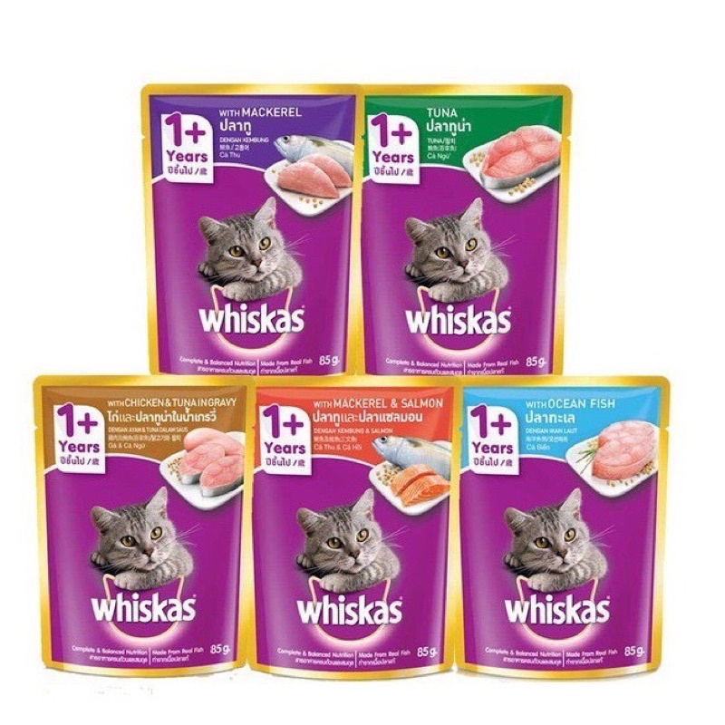 Pate Whiskas Cho Mèo 80g Thơm Ngon,Kích Thích Thèm Ăn, Phục Hồi Sau Ốm, Kén Ăn