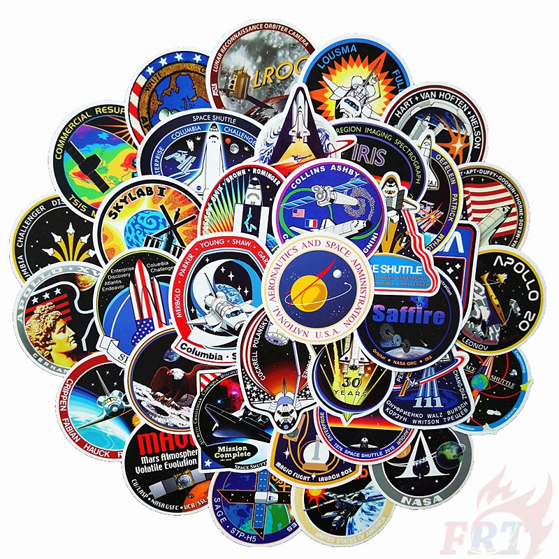 ❉ NASA：Space Shuttle - Series A Apollo Program Stickers ❉ 45Pcs/Set Outer Space DIY Fashion Decals Doodle Stickers