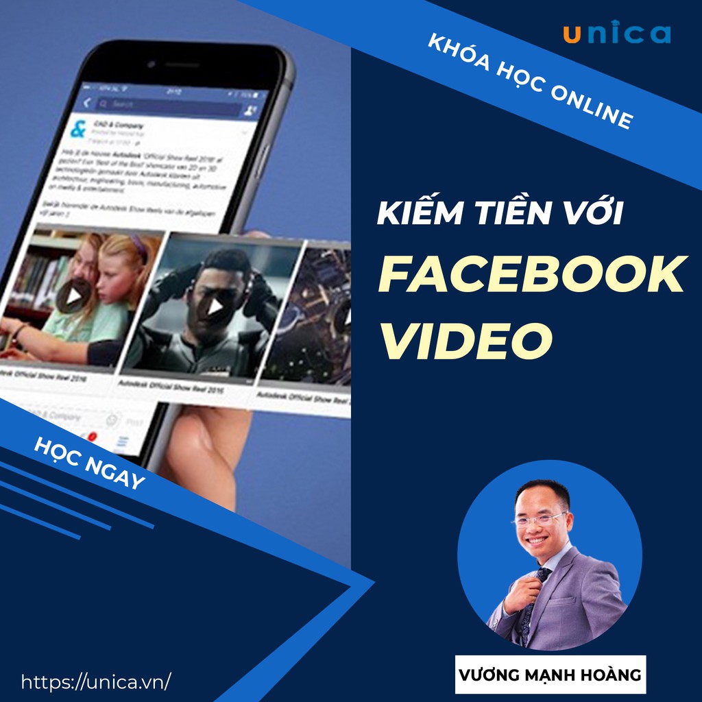 Toàn quốc- [Evoucher] FULL khóa học MARKETING - Hướng dẫn kiếm tiền với video trên Facebook - GV Vương Mạnh Hoàng