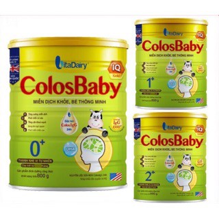 [BÁN LẺ GIÁ SỈ] Sữa non ColosBaby IQ Gold 0+, 1+, 2+ loại 400g và 800g 🏵️ Miễn dịch khỏe - Bé thông minh 🏵️