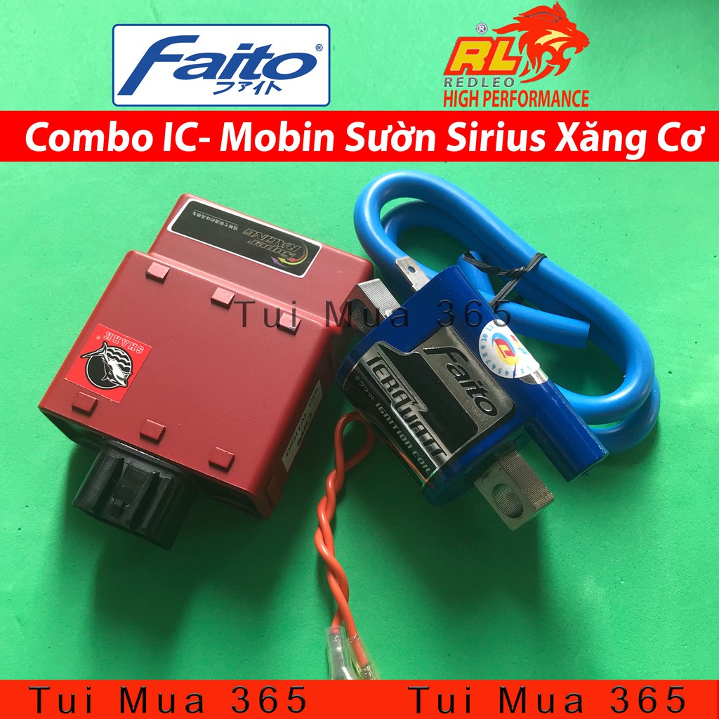 Combo IC Shark và Mobin Sườn Faito độ Sirius, Jupiter Xăng Cơ ( Malaysia )