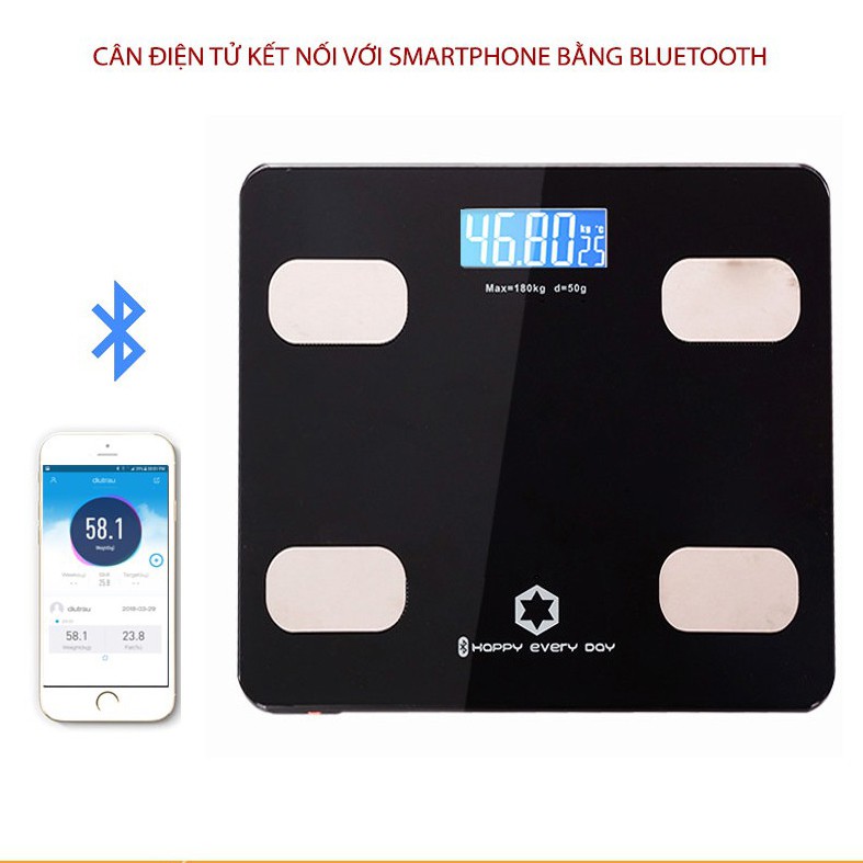 Cân Điện Tử Kết Nối Bluetooth Đo Chỉ Số Sức Khỏe(Loại 1)-HÀNG CHÍNH HÃNG