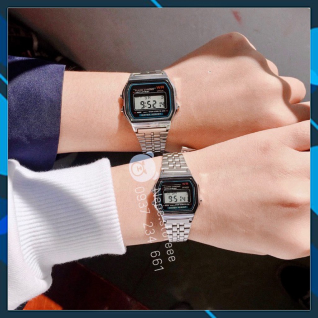 Đồng hồ nam, nữ WR unisex dây thép kiểu dáng thể thao cho tuổi teen chuyên sỉ đồng hồ