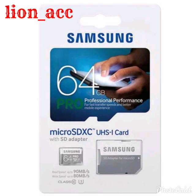 Thẻ Nhớ Samsung Pro 64gb Sdhcard Micro Sd Pro 90mb-s