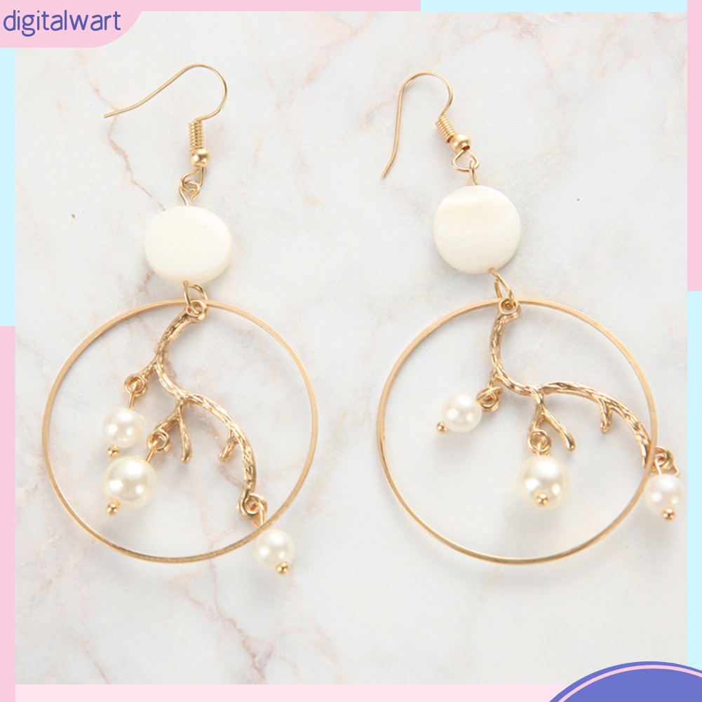 Khuyên Tai Nữ Trang Đính Ngọc Trai Thiết Kế Độc Đáo