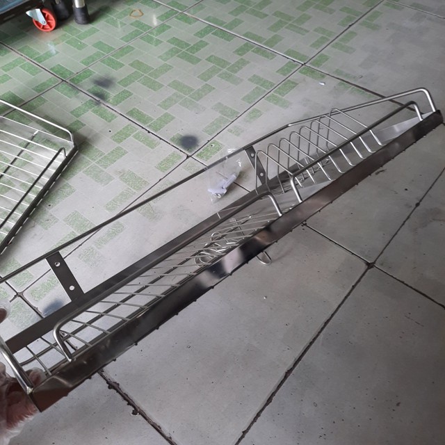 Kệ chén 1 tầng INOX 304 (đủ size) - Rổ úp bát treo tường inox