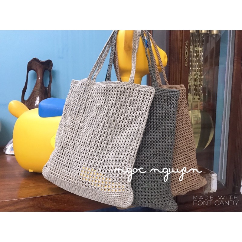 Túi móc Handmade bằng sợi dệt