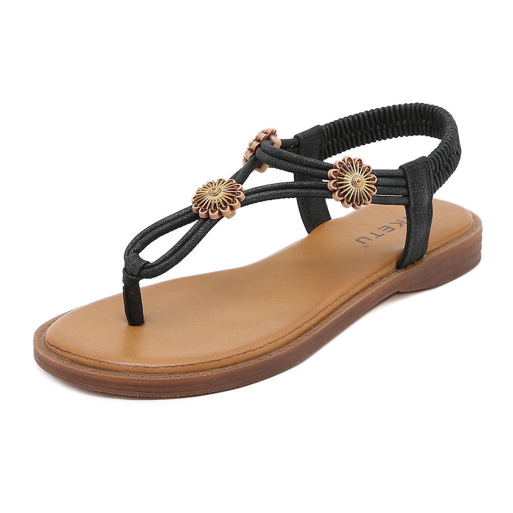 Dép Xỏ Ngón Đế Bằng Phong Cách Bohemian Cho Nữ
