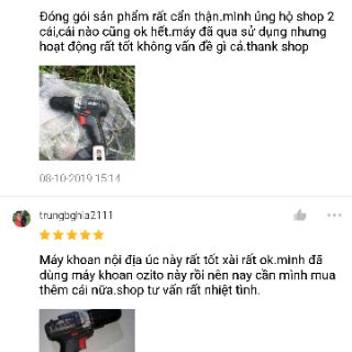 Máy khoan Ozito 18v