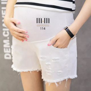 Quần đùi bầu kaki jean