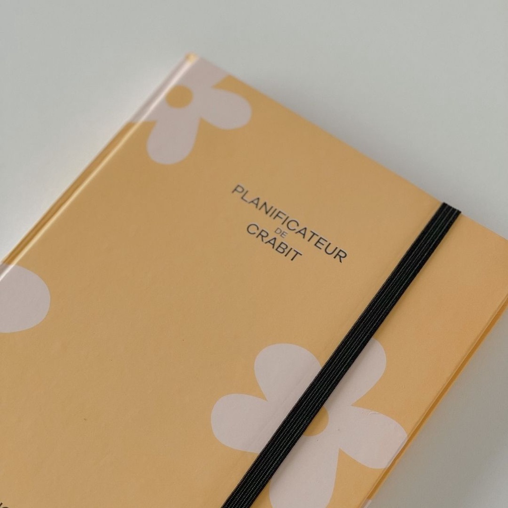 Quà 8/3 - Sổ tay kế hoạch Crabit Planner 2022 A5 layout in màu cao cấp - Yellow Flower - Giao hỏa tốc