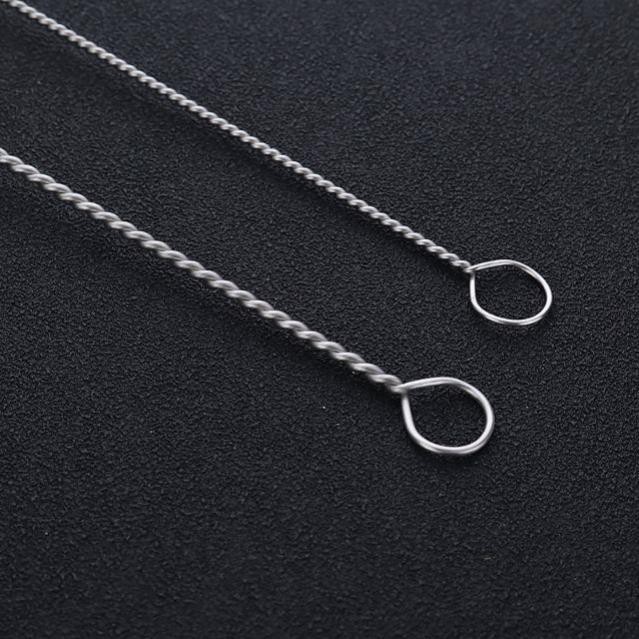 Cọ rửa ống hút sữa bón sữa dây hút mũi bằng thép