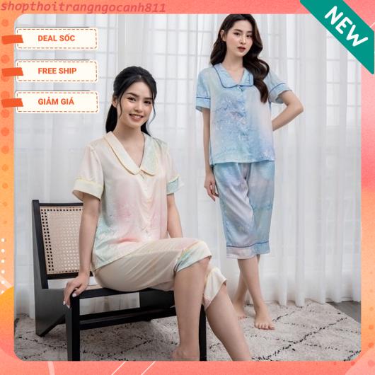 Bộ cộc tay quần ngố lụa Winny 22166