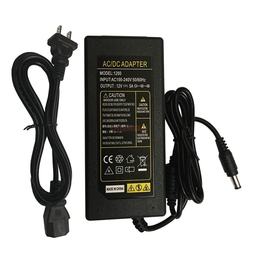 [FREESHIP]-Cục Nguồn Adapter 12v 5a SONY Sạc Cho Laptop, Máy Bơm, Thiết Bị Gia Dụng