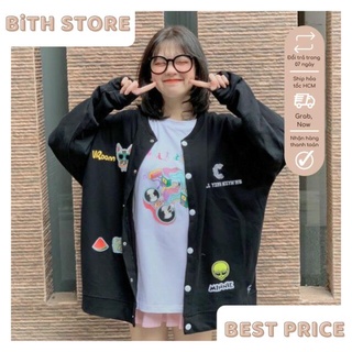 Áo Khoác Cardigan Nữ Thêu Họa Tiết Cá Tính