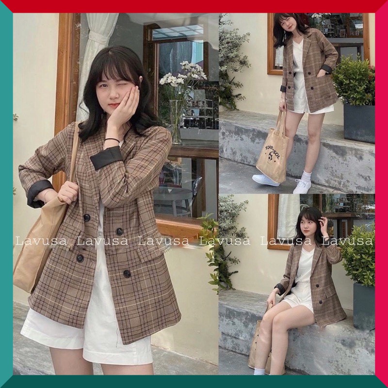 ÁO KHOÁC BLAZER HÀN QUỐC 2 LỚP TÚI NẮP SIÊU HOT (ảnh thật/sẵn/có video) | BigBuy360 - bigbuy360.vn