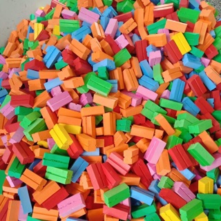 1 Ký Gạch Viên, Hình Khối Xốp Mầm Non (Mắc Mà Rẻ)