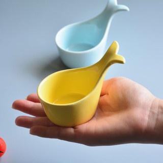 Bát sứ ăn dặm hình cá heo - Nhiều màu