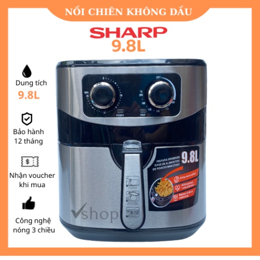 Nồi chiên không dầu 9.8 lít