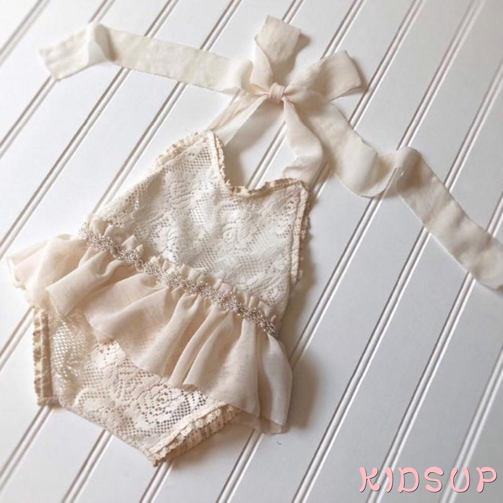 Bộ Bodysuit Một Mảnh Phối Ren Dễ Thương Cho Bé Sơ Sinh