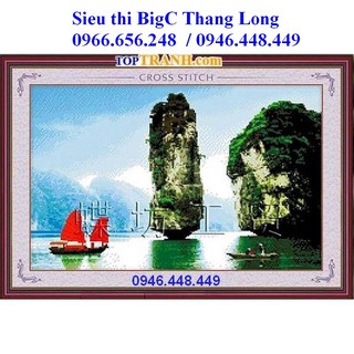 Tranh thêu chữ thập danh lam thắng cảnh Việt Nam, Vịnh Hạ Long 222273 chưa thêu
