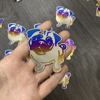 TEM TITAN LOGO HÌNH CHÓ PULL