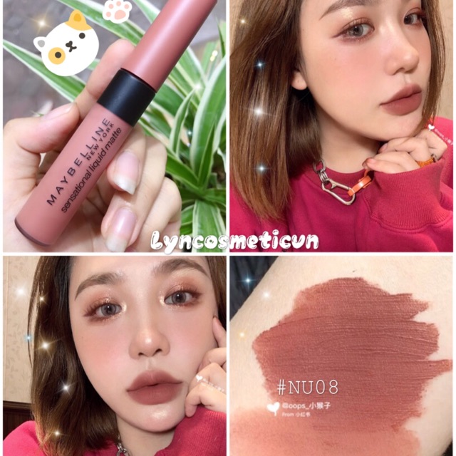 Son Kem Lì Nhẹ Môi Phiên Bản Tông Đất Maybelline New York Sensational Liquid Matte The Nudes Lipstick 7ml