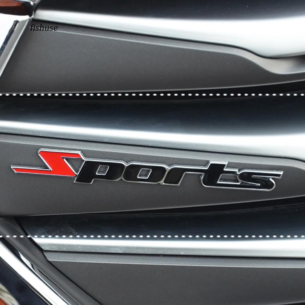 Logo 3D bằng kim loại thể thao dán xe ô tô | BigBuy360 - bigbuy360.vn