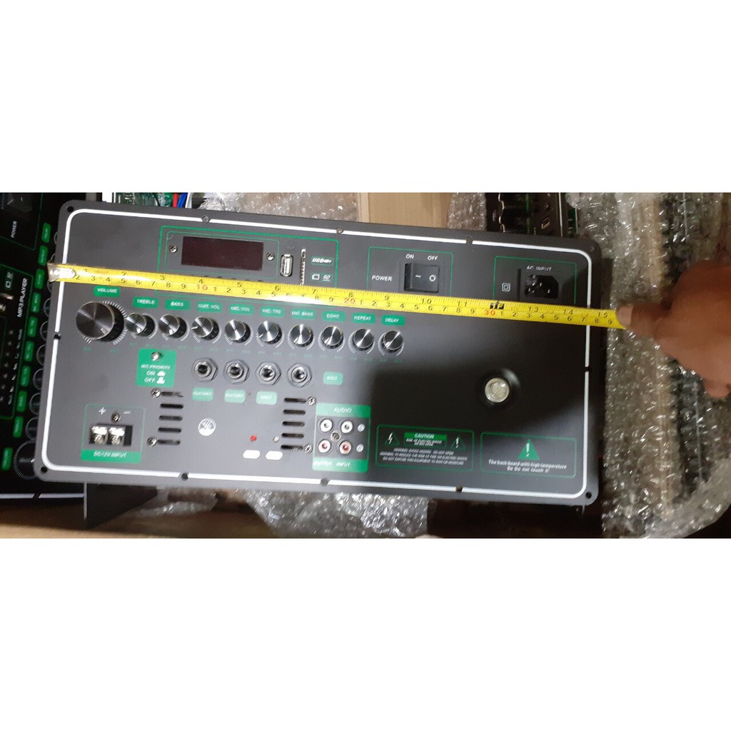 NEW PMP Mạch loa kéo công suất lớn 750w chuyên kéo bass đôi 40cm đầy đủ phụ kiện