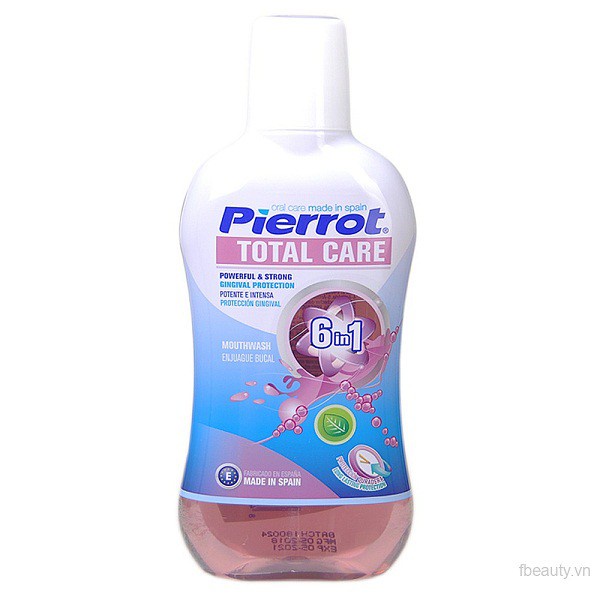 Nước súc miệng diệt khuẩn chăm sóc răng toàn diện Pierrot 6 trong 1 500ml nhập khẩu thổ nhĩ kỳ