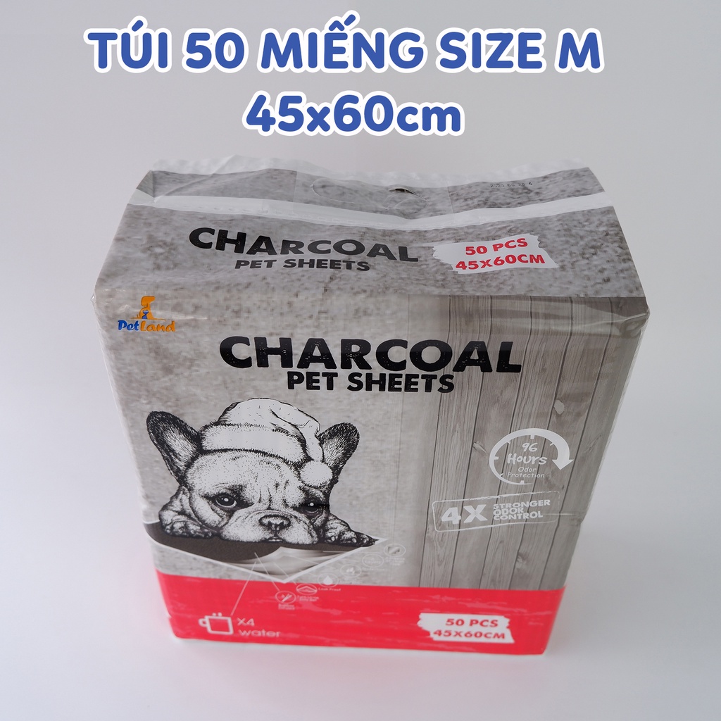 Tã lót chó mèo tã cho thú cưng khay vệ sinh sàn xe than hoạt tính CHARCOAL