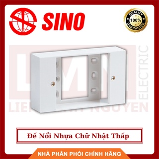 (Combo 5) SINO Đế Nổi Nhựa Chữ Nhật Thấp CK157RL - Hàng Việt Nam, Chất Lượng Cao