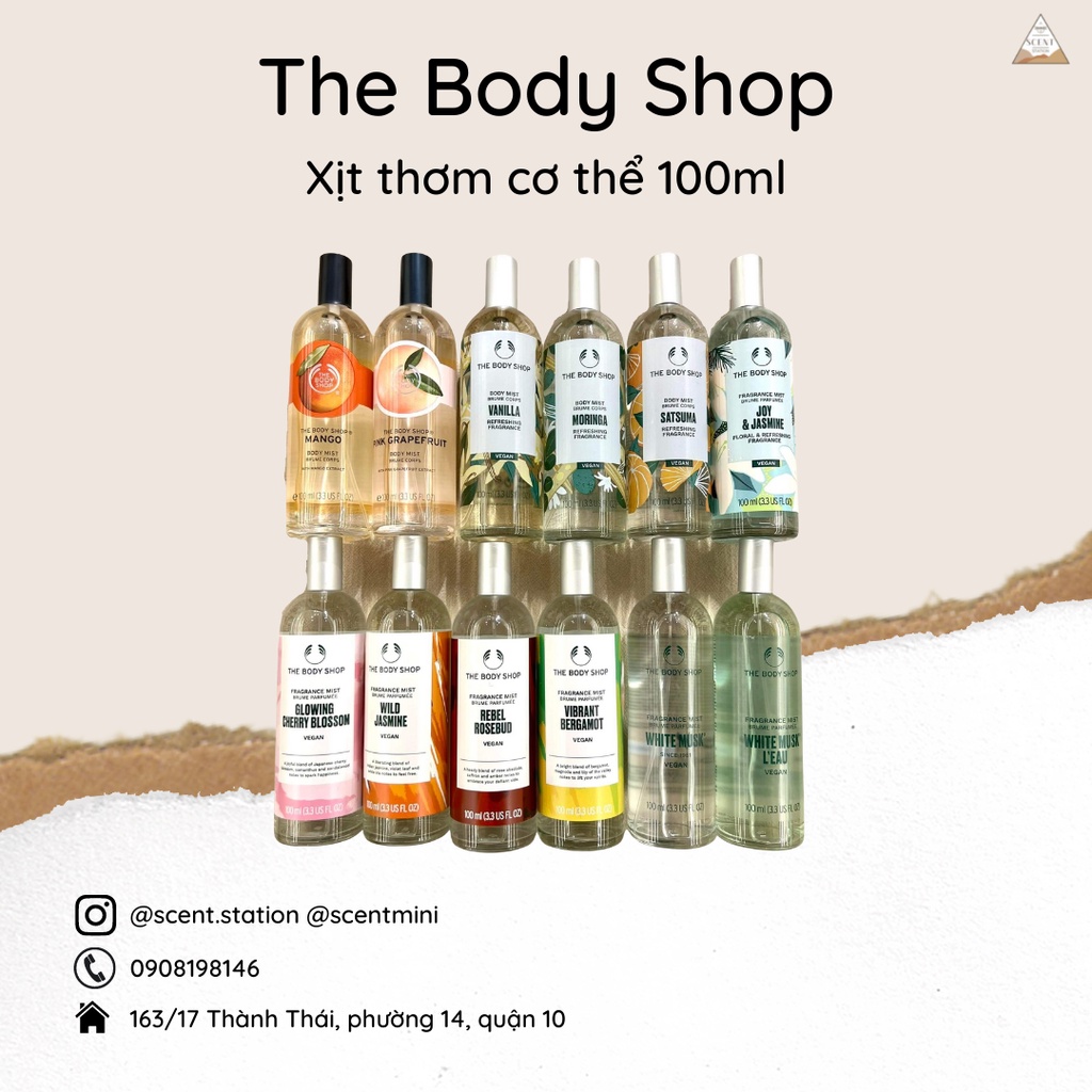 Xịt thơm cơ thể Body mist The Body Shop 100ml