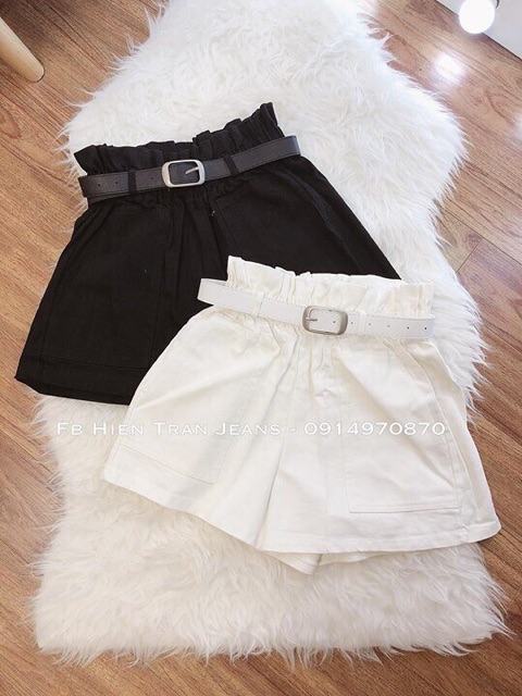 Quần short kaki túi hộp kèm đai hàng Quảng Châu