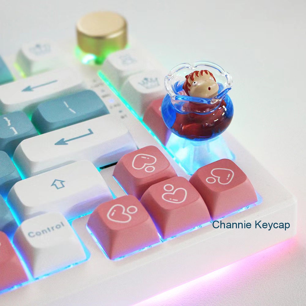 Keycap lẻ mèo ngồi trong hộp dễ thương