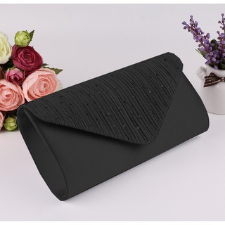 Ví Clutch V Dự Tiệc - Màu Đen [+ 3 Tất]