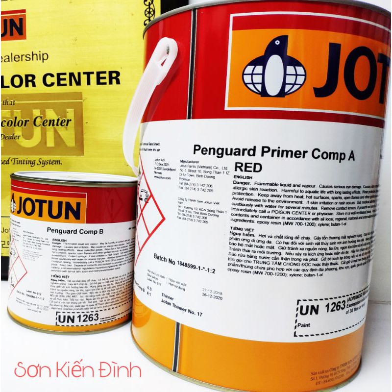 Bán lẻ COMP - Sơn lót epoxy chống rỉ Jotun Penguard 2 thành phần