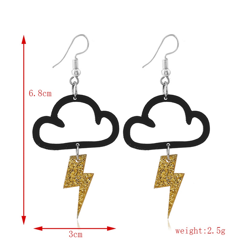 1 Cặp Bông Tai Hình Nhện Đầu Lâu Đen