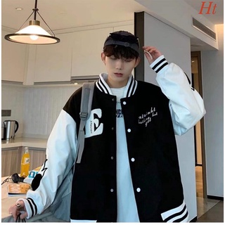 🦋Áo nỉ bomber lửa tay cúc bấm chữ E GH5784