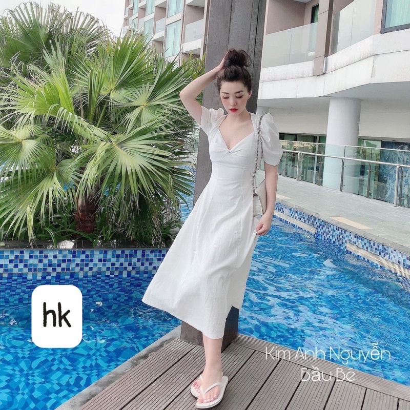 Loại 1 váy thiết kế xoắn ngực | BigBuy360 - bigbuy360.vn
