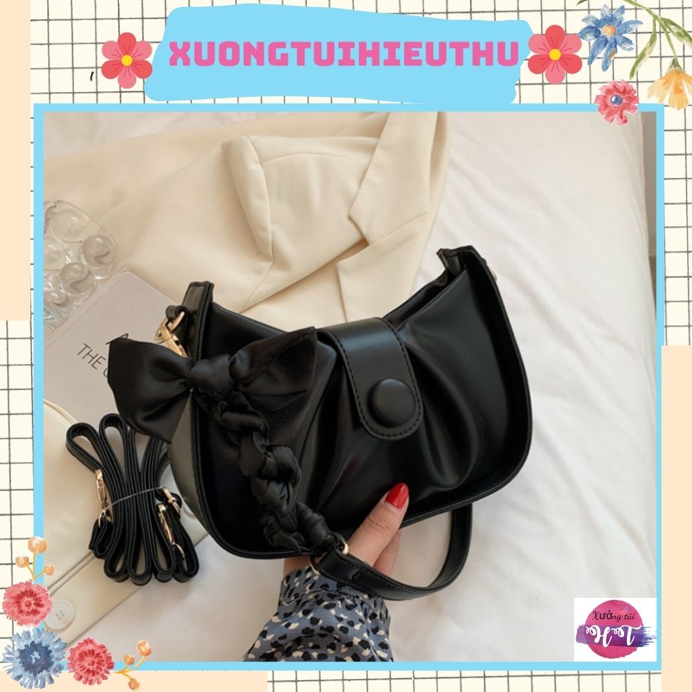 Túi đeo chéo túi đeo vai nữ kẹp nách dây quấn khăn XTHT 523