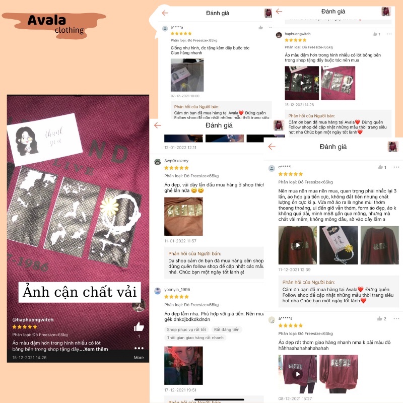 Áo Sweater From Rộng AVALA Dài Tay In Hình The Band Màu Đỏ Siêu Chất Ulzzang