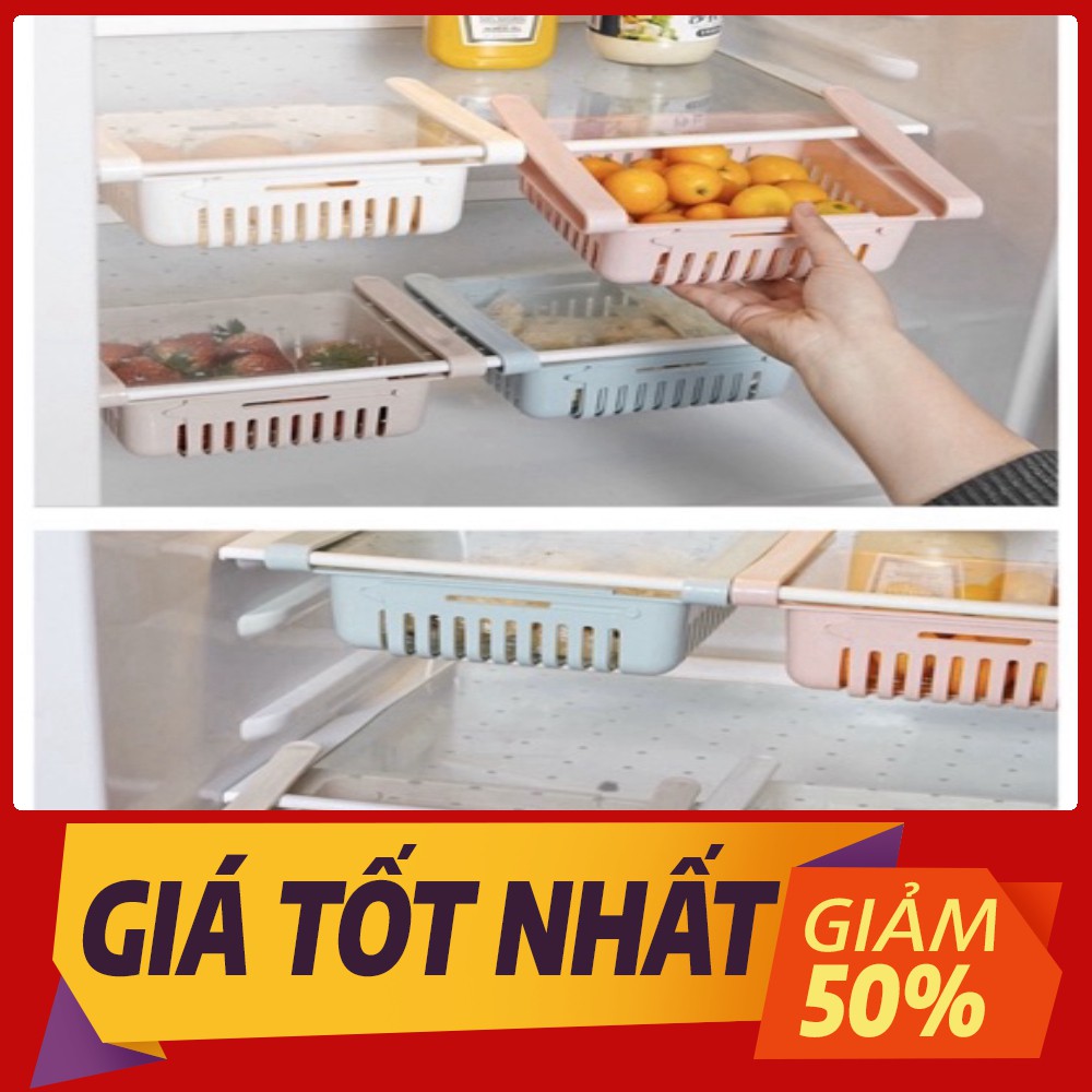 [Sale toàn shop] Khay rổ nhựa co giãn để ngăn tủ lạnh