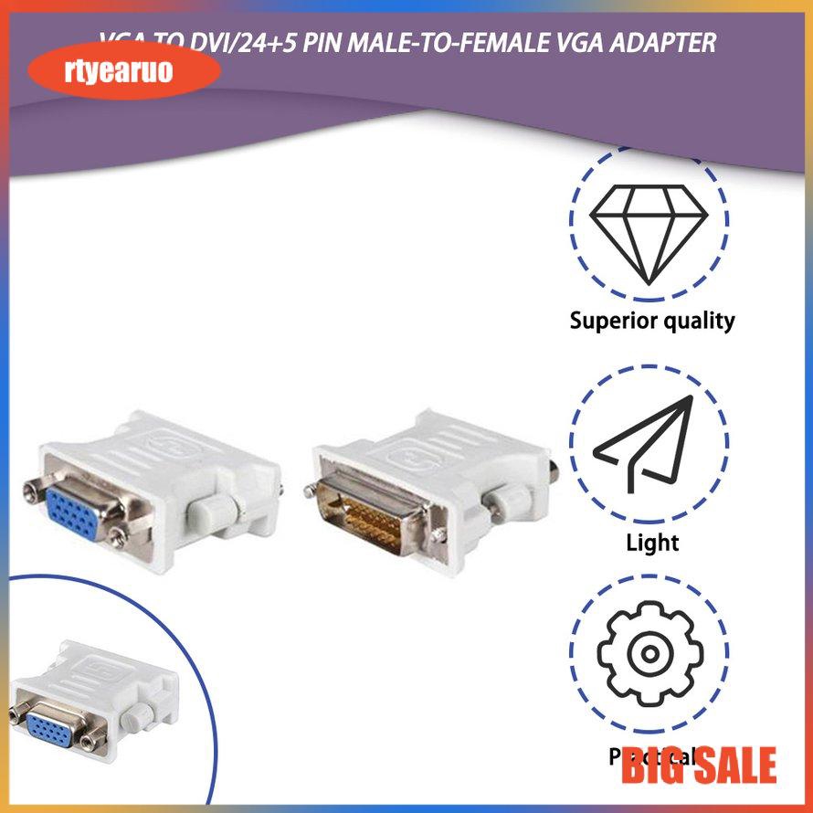 Đầu chuyển đổi giắc cắm DVI D / 24 + 5 pin sang ổ cắm VGA 199K027