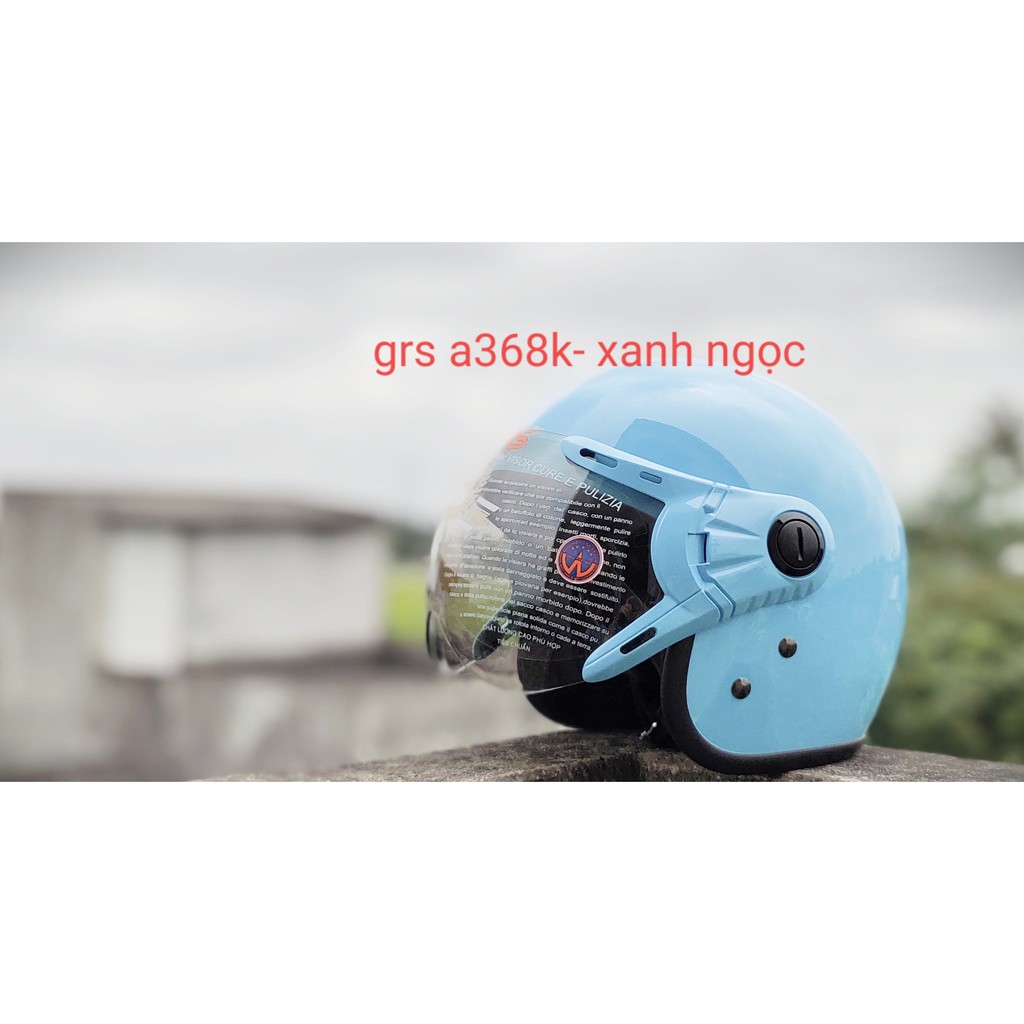 MŨ 3/4 ĐẦU GRS A368ẦU MÀU HỒK CAO CẤP CHÍNH HÃNG