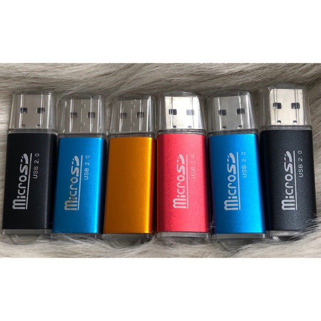 Đầu đọc thẻ nhớ micro SD tốc độ cao, vỏ nhôm siêu nhẹ chuẩn USB 2.0